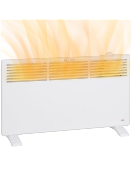 HOMCOM 1500W Convector Heater - White 820-420V70WT - pic 108008 | FastDaddyshop