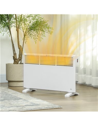 HOMCOM 1500W Convector Heater - White 820-420V70WT