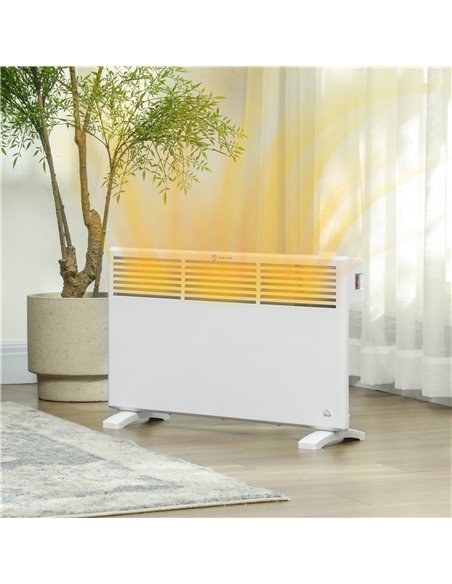 HOMCOM 1500W Convector Heater - White 820-420V70WT - pic 108009 | FastDaddyshop
