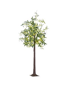 HOMCOM 300 LED Light Decorative Artificial Olive Tree - Green 830-911V70GN