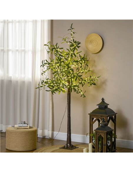 HOMCOM 300 LED Light Decorative Artificial Olive Tree - Green 830-911V70GN - pic 108054 | FastDaddyshop