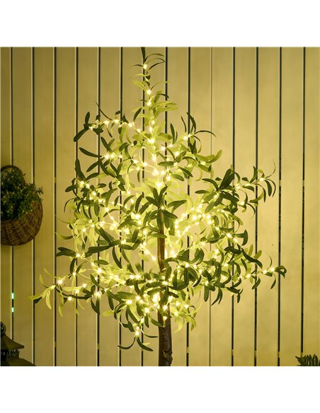 HOMCOM 300 LED Light Decorative Artificial Olive Tree - Green 830-911V70GN - pic 108061 | FastDaddyshop