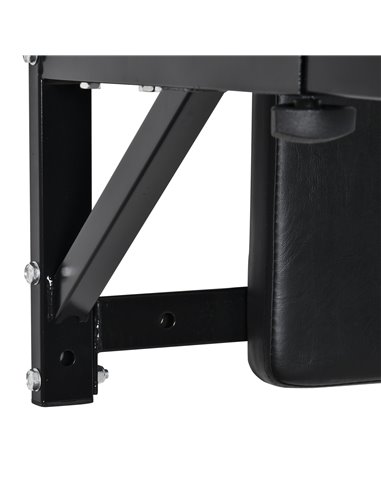 HOMCOM Wall Mounted Dip Station Knee Leg Raise Chin Up Pull Up Rack Home Gym Fitness Exercise Workout Bars New B1-0121