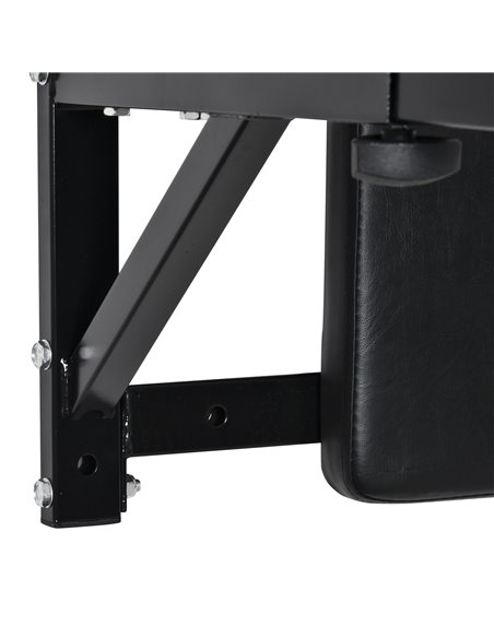 HOMCOM Wall Mounted Dip Station Knee Leg Raise Chin Up Pull Up Rack Home Gym Fitness Exercise Workout Bars New B1-0121 - pic 108077 | FastDaddyshop