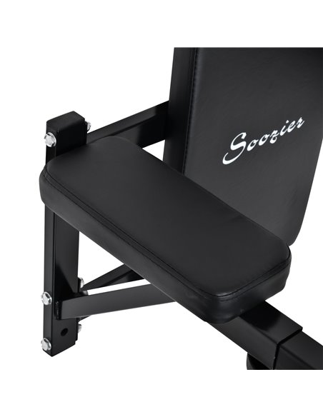 HOMCOM Wall Mounted Dip Station Knee Leg Raise Chin Up Pull Up Rack Home Gym Fitness Exercise Workout Bars New B1-0121 - pic 108079 | FastDaddyshop