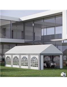 Outsunny 8x4m Marquee Gazebo with Sides, Eight Windows and Double Doors 2