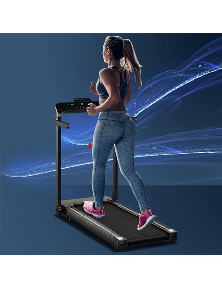 HOMCOM Folding Treadmill, 1.85HP Installation-Free Walking Jogging Running Machine, 12KM/H with 12 Pre-Programs and LED Display  - pic 108135 | FastDaddyshop