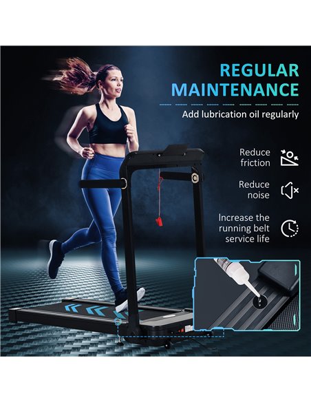 HOMCOM Folding Treadmill, 1.85HP Installation-Free Walking Jogging Running Machine, 12KM/H with 12 Pre-Programs and LED Display  - pic 108141 | FastDaddyshop