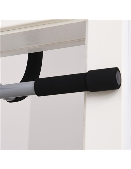HOMCOM Pull-Up Bar for Doorway, Home Fitness Door Horizontal Bar Push up Bar for Indoor Gym Upper Body Workout, Grey A91-103 - pic 108150 | FastDaddyshop