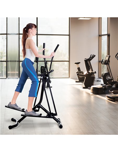 HOMCOM Air Walker Glider, Cross Trainer Fitness Machine, with LCD, for Home Gym, Black A90-137BK - pic 108270 | FastDaddyshop