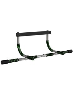 HOMCOM Pull-Up Bar for Doorway, Home Fitness Door Horizontal Bar Push up Bar for Indoor Gym Upper Body Workout, Green A91-103V02