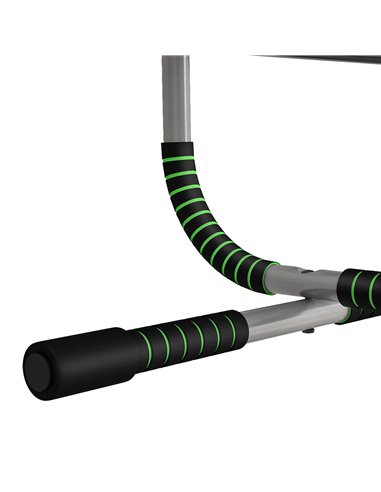 HOMCOM Pull-Up Bar for Doorway, Home Fitness Door Horizontal Bar Push up Bar for Indoor Gym Upper Body Workout, Green A91-103V02