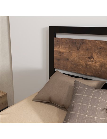 HOMCOM Single Size Metal Bed Frame with Headboard & Footboard, Strong Slat Support Solid Bedstead Base w/ Underbed Storage Space - pic 108492 | FastDaddyshop