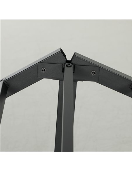 HOMCOM Industrial-Style Single Bed Frame - Black/Brown 831-869V00RB - pic 108681 | FastDaddyshop