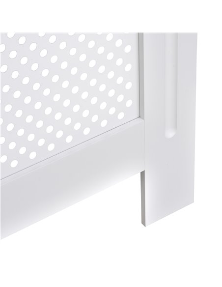 HOMCOM Wooden Radiator Cover Heating Cabinet Modern Home Furniture Grill Style  White Painted (Small) 820-061 - pic 108798 | FastDaddyshop