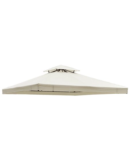 Outsunny 3 x 3(m) Gazebo Canopy Roof Top Replacement Cover Spare Part Cream White (TOP ONLY) - pic 10884 | FastDaddyshop