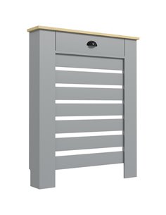 HOMCOM 95.5H x 78Wcm Radiator Cover, with Drawer - Grey 820-398V00GY