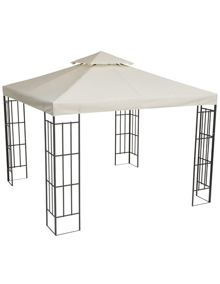 Outsunny 3 x 3(m) Gazebo Canopy Roof Top Replacement Cover Spare Part Cream White (TOP ONLY) - pic 10889 | FastDaddyshop