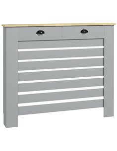 HOMCOM 95.5H x 111Wcm Radiator Cover, with Drawer - Grey 820-398V01GY