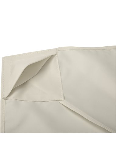 Outsunny 3 x 3(m) Gazebo Canopy Roof Top Replacement Cover Spare Part Cream White (TOP ONLY)