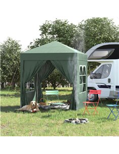 Outsunny Pop-Up Gazebo Canopy, 2x2 m-Green 2
