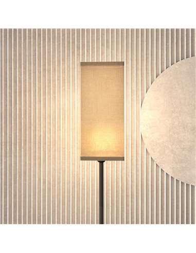 HOMCOM Floor Lamp, Modern Standing Lamp with Linen Shade, Tall Lamps for Living Room, Bedroom, with Foot Switch, Bulb not Includ
