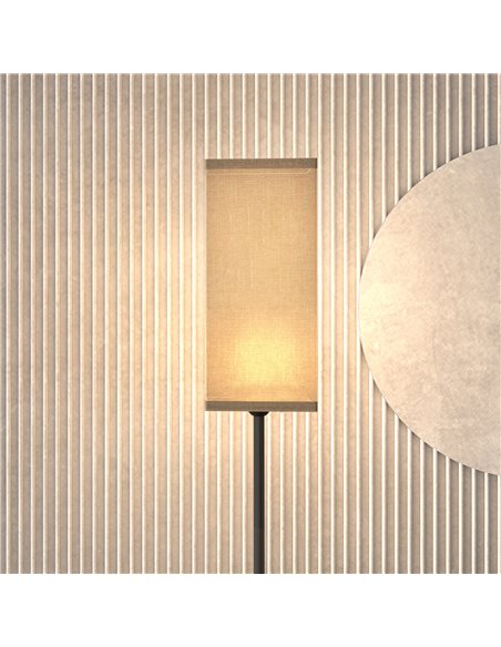 HOMCOM Floor Lamp, Modern Standing Lamp with Linen Shade, Tall Lamps for Living Room, Bedroom, with Foot Switch, Bulb not Includ - pic 108996 | FastDaddyshop