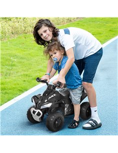 HOMCOM No Power Kids Ride on Toy Foot-to-Floor Sliding Quad for 18-36 Months, Black 370-096BK 2
