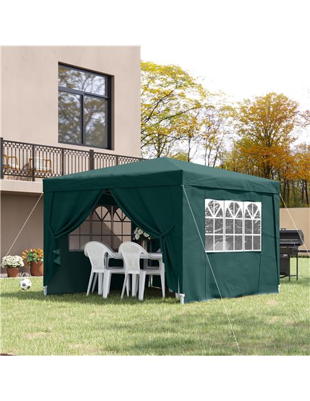 Outsunny Pop Up Gazebo Marquee, size(3m x 3m)-Green - pic 10916 | FastDaddyshop