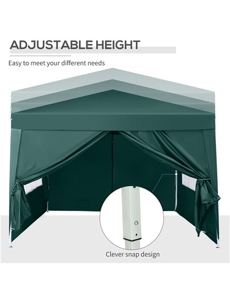 Outsunny Pop Up Gazebo Marquee, size(3m x 3m)-Green - pic 10923 | FastDaddyshop