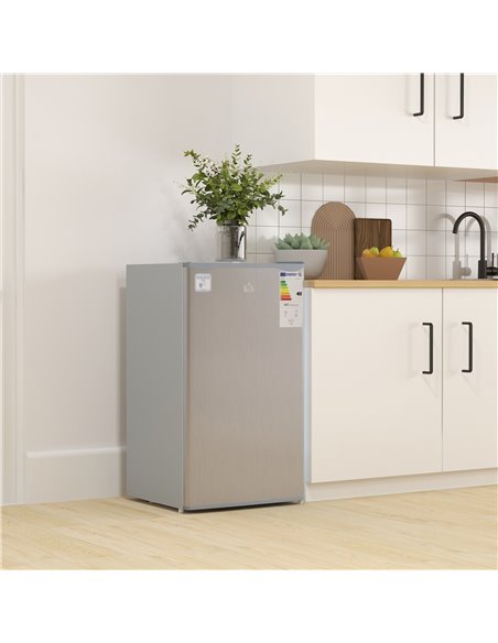 HOMCOM 91 Litre Freestanding Under Counter Fridge Freezer with Chiller Box, Reversible Door, Adjustable Thermostat, 47.5cm Wide, - pic 109233 | FastDaddyshop