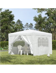 Outsunny Pop-Up Gazebo Marquee 3x3 m, White 2
