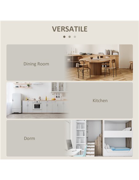 HOMCOM Space-saving Drop Leaf Table, Folding Dining Table for Small Space, Kitchen, Dining Room, Oak 835-319V00AK - pic 109300 | FastDaddyshop
