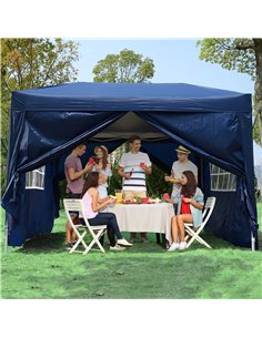Outsunny Pop Up Gazebo Marquee size 3x3m, Blue 2