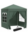 Outsunny Pop-Up Gazebo Canopy, 2x2 m-Green