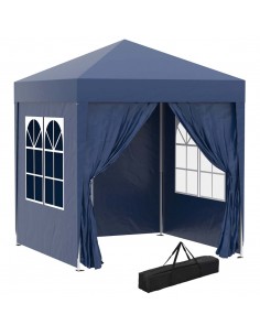 Outsunny Pop Up Gazebo Canopy, size 2x2m, Blue