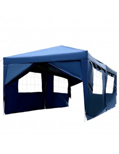 Outsunny 3x6m Garden Heavy Duty Water Resistant Pop Up Gazebo Marquee, Blue