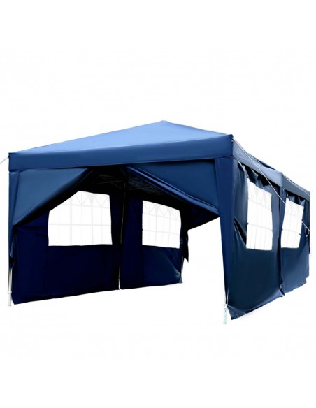 Outsunny 3x6m Garden Heavy Duty Water Resistant Pop Up Gazebo Marquee, Blue - pic 10972 | FastDaddyshop