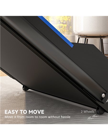 HOMCOM Folding Motorised Home Treadmill Walking Machine with LCD Monitor, Blue A90-131V70BU - pic 109722 | FastDaddyshop