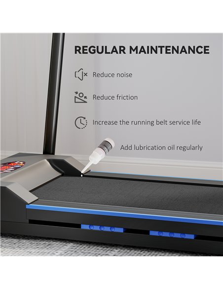 HOMCOM Folding Motorised Home Treadmill Walking Machine with LCD Monitor, Blue A90-131V70BU - pic 109725 | FastDaddyshop