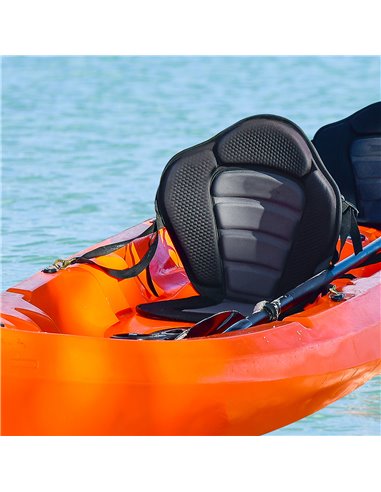HOMCOM Deluxe Kayak Seat Sit On Top Padded Backrest Canoe Rafting Sports High Back Detachable A32-002