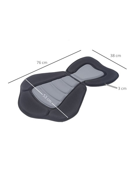 HOMCOM Deluxe Kayak Seat Sit On Top Padded Backrest Canoe Rafting Sports High Back Detachable A32-002 - pic 109729 | FastDaddyshop