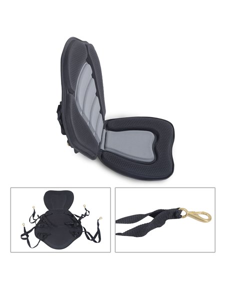HOMCOM Deluxe Kayak Seat Sit On Top Padded Backrest Canoe Rafting Sports High Back Detachable A32-002 - pic 109732 | FastDaddyshop
