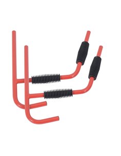 HOMCOM Kayak Canoe Heavy Duty Wall Mounted Storage Holder Rack Heavy Duty Storing Hangers Red A32-003