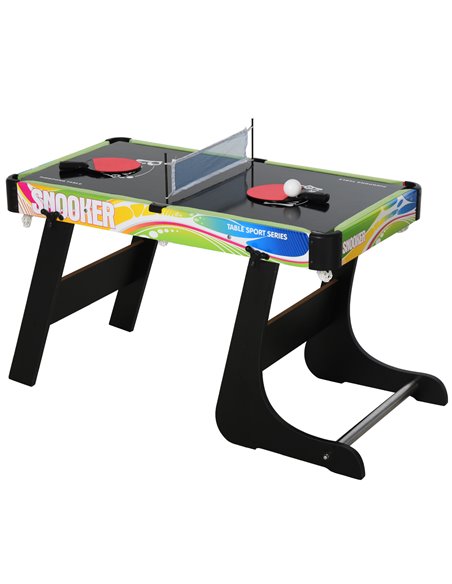 HOMCOM Folding Multi Gaming Table 4 in 1 Hockey, Football Table, Table Tennis, Billiards For Play Fun A70-048 - pic 109790 | FastDaddyshop