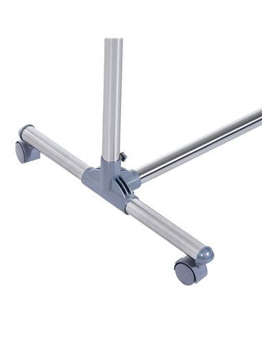 HOMCOM Heavy Duty Clothes Hanger Garment Rail Hanging Display Stand Rack w/ Wheels Adjustable 850-011