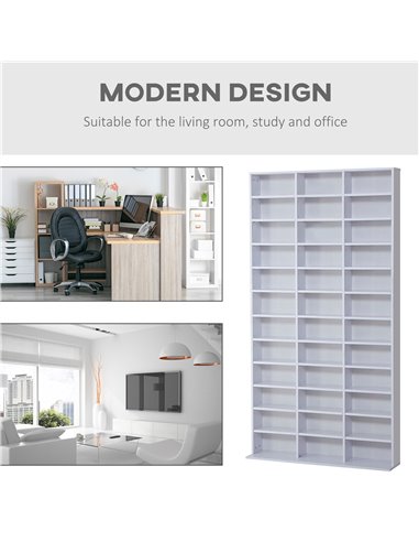 HOMCOM 33 Adjustable Compartment Storage Unit - White 836-014WT