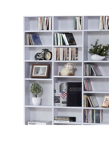 HOMCOM 33 Adjustable Compartment Storage Unit - White 836-014WT