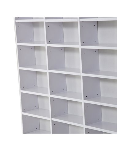 HOMCOM 33 Adjustable Compartment Storage Unit - White 836-014WT