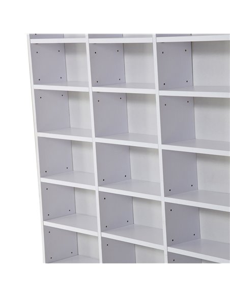 HOMCOM 33 Adjustable Compartment Storage Unit - White 836-014WT - pic 109842 | FastDaddyshop